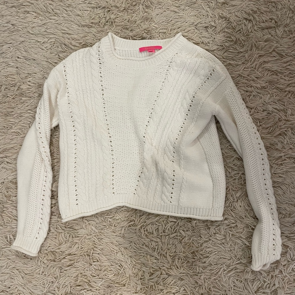 lilly pulitzer white sweater